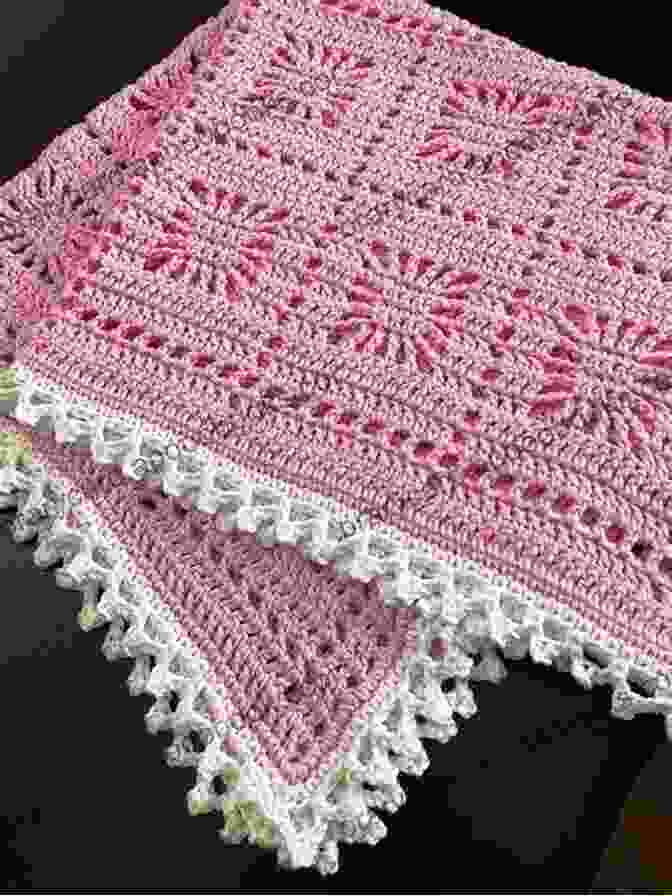 A Beautiful Crocheted Baby Blanket In Soft Pink. Baby Blanket Crochet Tutorial And Instruction: Creative And Stunning Blanket Ideas To Crochet For Children: Baby Blanket Pattern