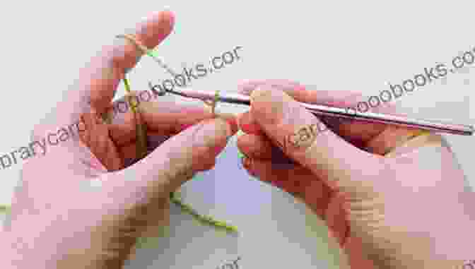 A Close Up Image Of A Beginner Crocheter Holding A Crochet Hook And Yarn, Creating A Single Crochet Stitch. Crochet For Beginners: Learn To Crochet Quickly And Create Great Crochet Patterns