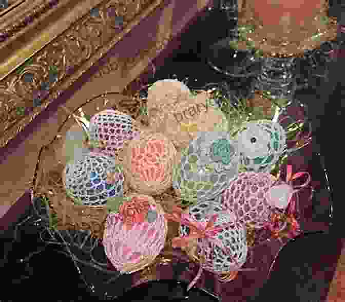 A Crochet Easter Egg With A Delicate Floral Embroidery. A Dozen Easter Eggs: Crochet Pattern