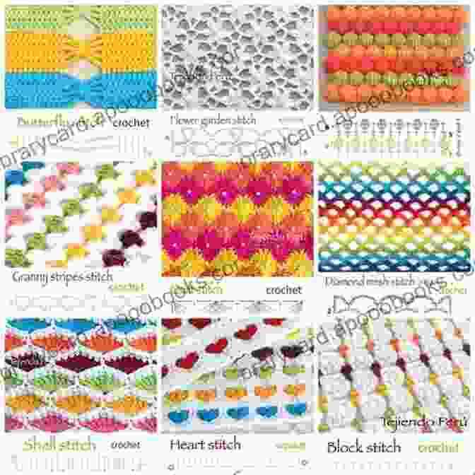 A Diagram Illustrating Different Crochet Stitches Easy 3D Granny Square Ideas: Simple 3D Granny Square Patterns Step By Step