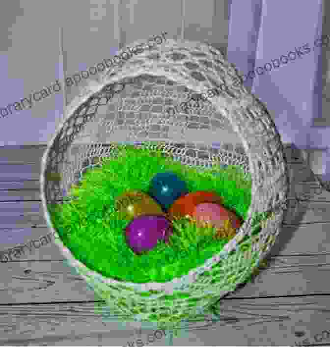 A Display Of Crochet Easter Eggs On A Plate. A Dozen Easter Eggs: Crochet Pattern