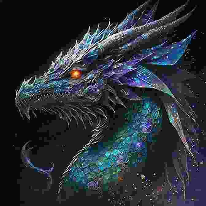 A Stunning Silver Dragon With Iridescent Scales And Piercing Blue Eyes, Soaring Through The Sky Dragons And Stuff Tanya Allan