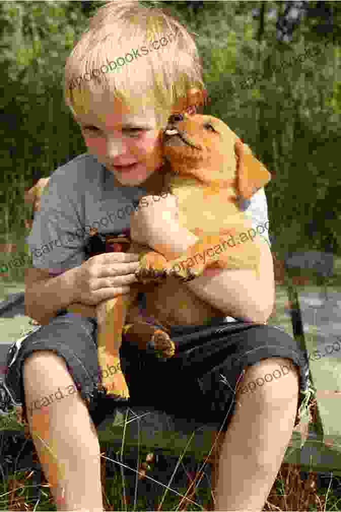 A Young Child Hugs Their Pet Dog, Who Is Lying Down On The Grass. Missing Molly: A Child S Story About Loss Of A Pet