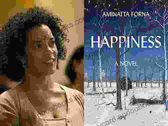 Aminatta Forna's 'Happiness' Book Cover, Featuring A Pensive Woman Standing On A Rocky Shoreline Happiness: A Novel Aminatta Forna