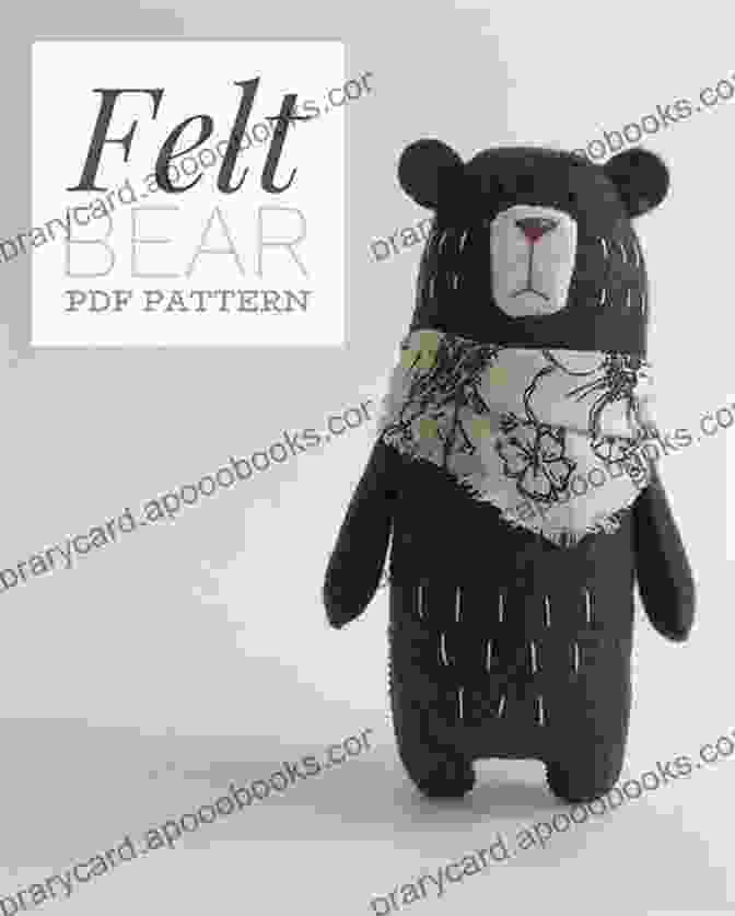 Bear Felt Animal Pattern Woodland Felt Animals: Handmade Felt Woodland Animal For Your Kids: Woodland Felt Animals Craft