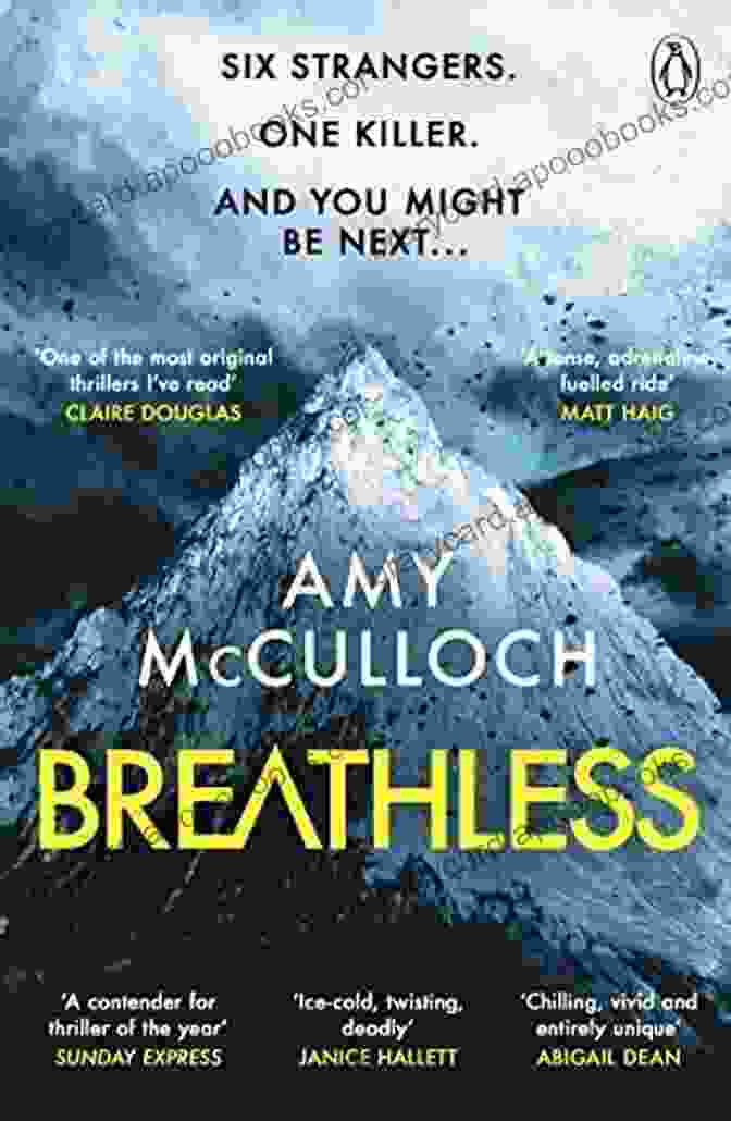 Breathless Book Cover By Amy McCulloch, Featuring A Young Woman With Windswept Hair And A Determined Expression. Breathless Amy McCulloch