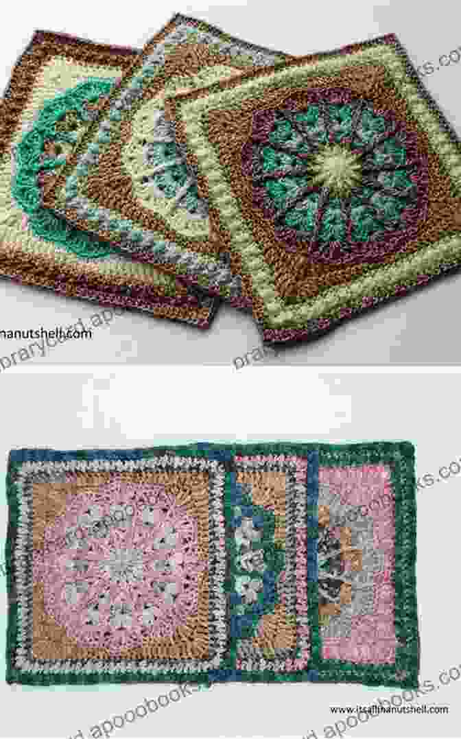 Close Up Of A Granny Square With Intricate Stitchwork And Bead Embellishments Easy 3D Granny Square Ideas: Simple 3D Granny Square Patterns Step By Step