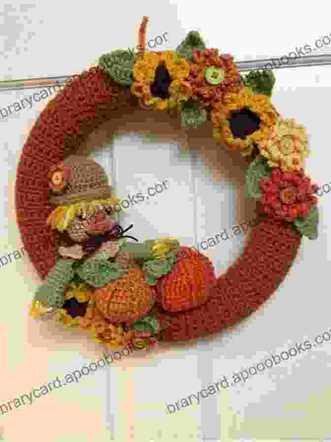 Crochet Classic Pumpkin Wreath FREE PATTERNS CROCHET FALL WREATHS: Wreaths Add A Elegant Issue To Your Seasonal Decorations