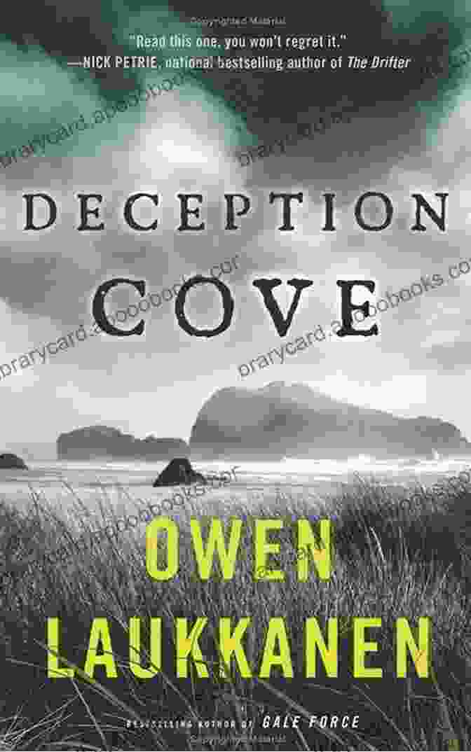 Deception Cove Book Cover Featuring A Dark And Stormy Seascape With A Lone Figure Standing On A Rocky Shore Deception Cove (Winslow And Burke 1)