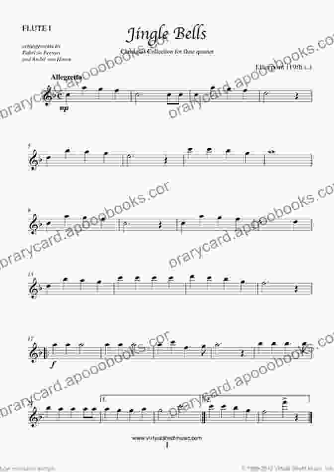 Flute Part Of Christmas Book Cover Flute 2 Part Of Christmas For Four Flute Quartet: Medley Of 10 Christmas Carols ( Christmas For Four Medley Flute Quartet)