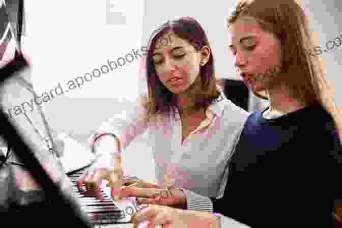 Group Of Children Enjoying Piano Lesson With Teacher, Learning And Having Fun Piano Pieces For Young Children (EFS No 252)