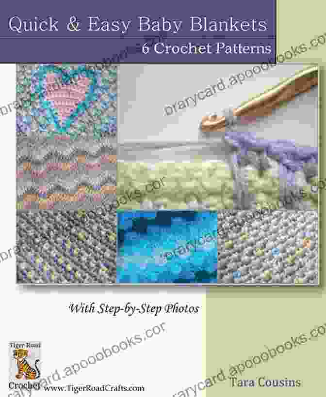 Hand Painted Canvas Modern Crochet Blankets: 5 Designs With Step By Step Photos (Tiger Road Crafts)