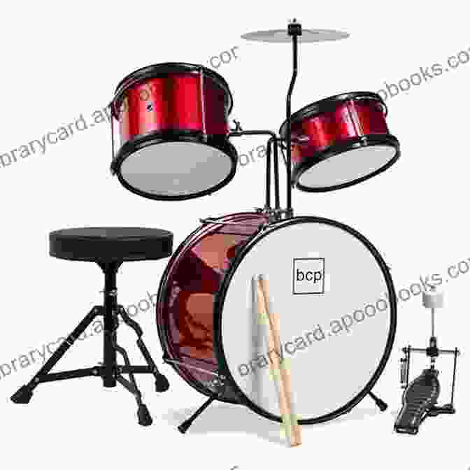 Image Of A Drumset With Drumsticks Daily Drumset Lessons: Teach Yourself To Play Drums