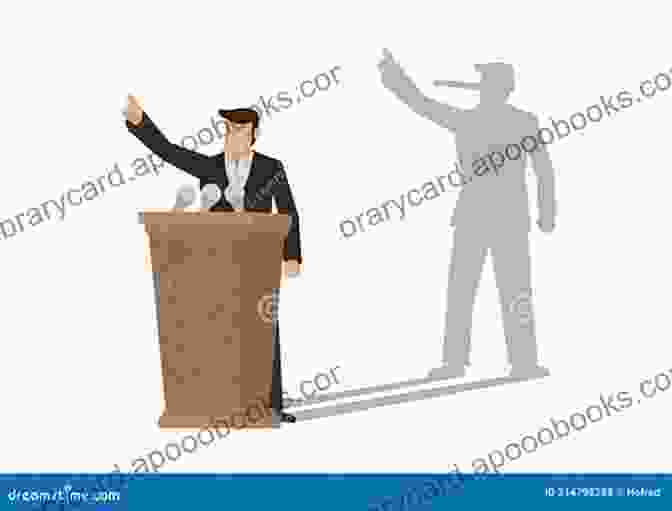 Image Of A Politician Speaking At A Podium With Shadows Cast Over His Face, Representing Government Deception Static: Government Liars Media Cheerleaders And The People Who Fight Back