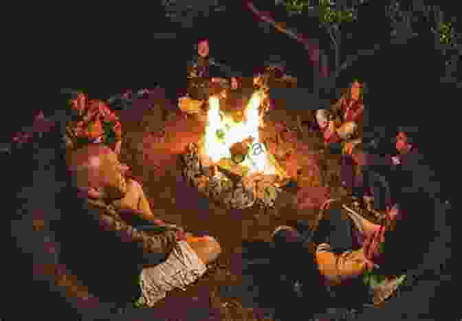 People Gathered Around A Campfire, Listening To A Storyteller Weaving A Tale The Magic Of Words Amy Mucci