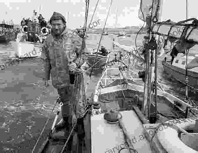 Robin Knox Johnston, The Sole Survivor Of The Wind Blown Four, Standing On The Deck Of His Yacht, Suhaili. The Lost Boys Of Montauk: The True Story Of The Wind Blown Four Men Who Vanished At Sea And The Survivors They Left Behind