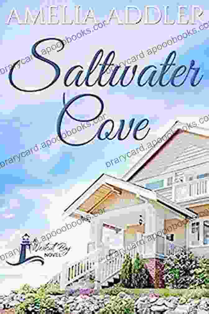 Saltwater Cove Westcott Bay Novel Book Cover Featuring A Beach, Lighthouse, And Friends Saltwater Cove (Westcott Bay Novel 1)