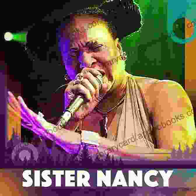 Sister Nancy Performing In A Studio, With Headphones On And A Mic In Hand. Dancehall Hit List Volume 2: A List Of The 30 Hottest Underground Dancehall Hits To Ever Touch Road DJs Sound Systems Fans Of Dancehall And Hollywood Producers Take Note