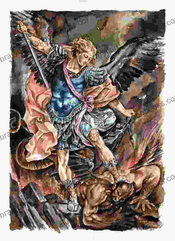 St. Michael Battling Lucifer St George And St Michael