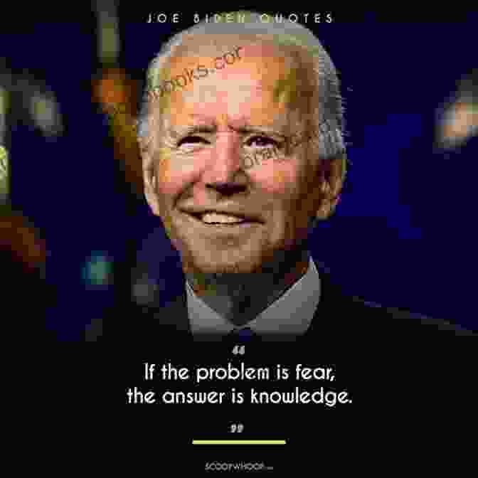 The Cover Of The Book 'Biden Best Quotes' By Amy Gaines, Featuring A Portrait Of President Joe Biden With A Quote: 'To Make Progress, We Have To Speak Out. We Have To Stand Up For What We Believe In. And We Have To Never, Ever Give Up.' Biden S Best Quotes Amy Gaines