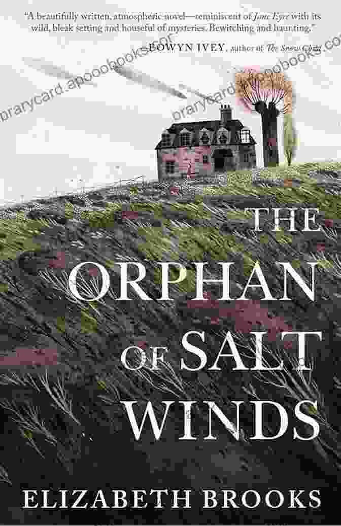 The Orphan Of Salt Winds Book Cover Featuring A Young Girl With Long, Flowing Hair Standing On A Beach With A Magical Creature Behind Her. The Orphan Of Salt Winds