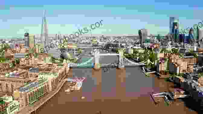 Tower Bridge Viewed From A Distance, Towering Over The Bustling City Skyline. London Tower Bridge: A Collection Of Photography Artwork