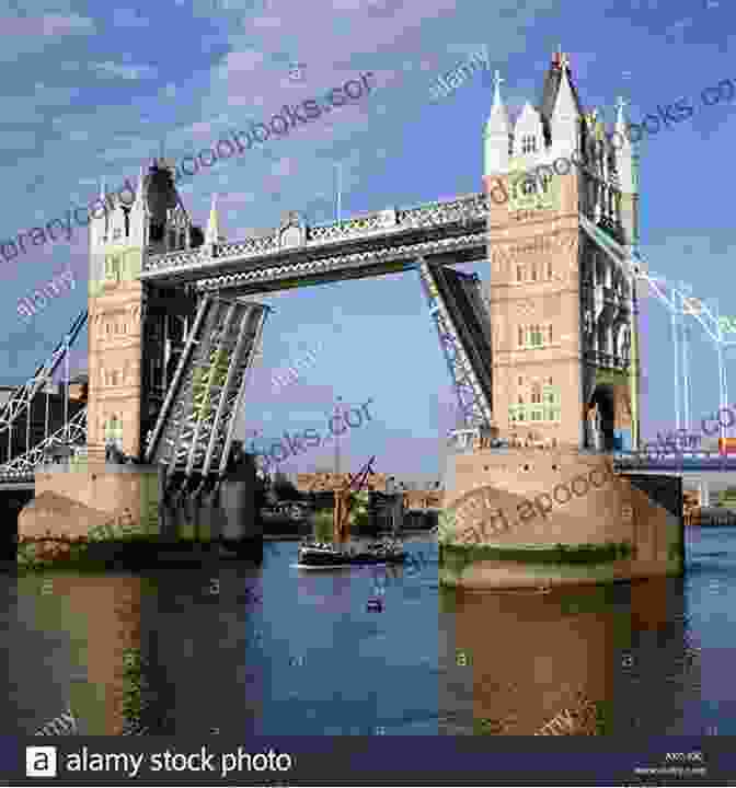 Tower Bridge With Boats Passing Beneath Its Raised Bascules, Capturing The Bridge's Functionality And Connection To The River Life. London Tower Bridge: A Collection Of Photography Artwork