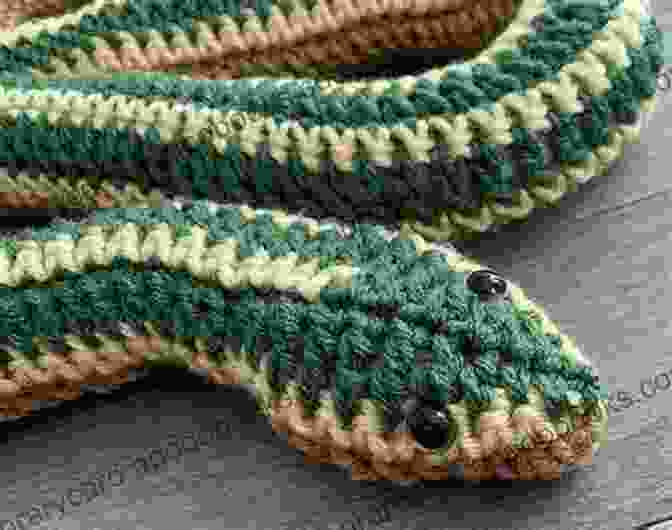 Variety Of Crocheted Snakes In Different Colors And Sizes Snakes : 9 Crochet Patterns (Tiger Road Crafts)