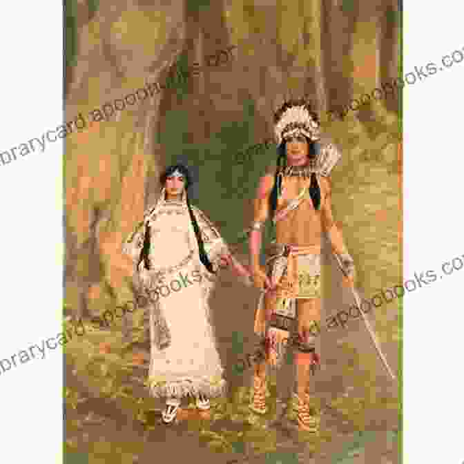 Vibrant Cover Art Depicting Hiawatha And Minnehaha In A Romantic Embrace The Song Of Hiawatha: Epic Poem