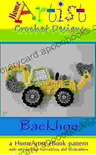 Backhoe Construction Applique Crochet Pattern By HomeArtist Designs